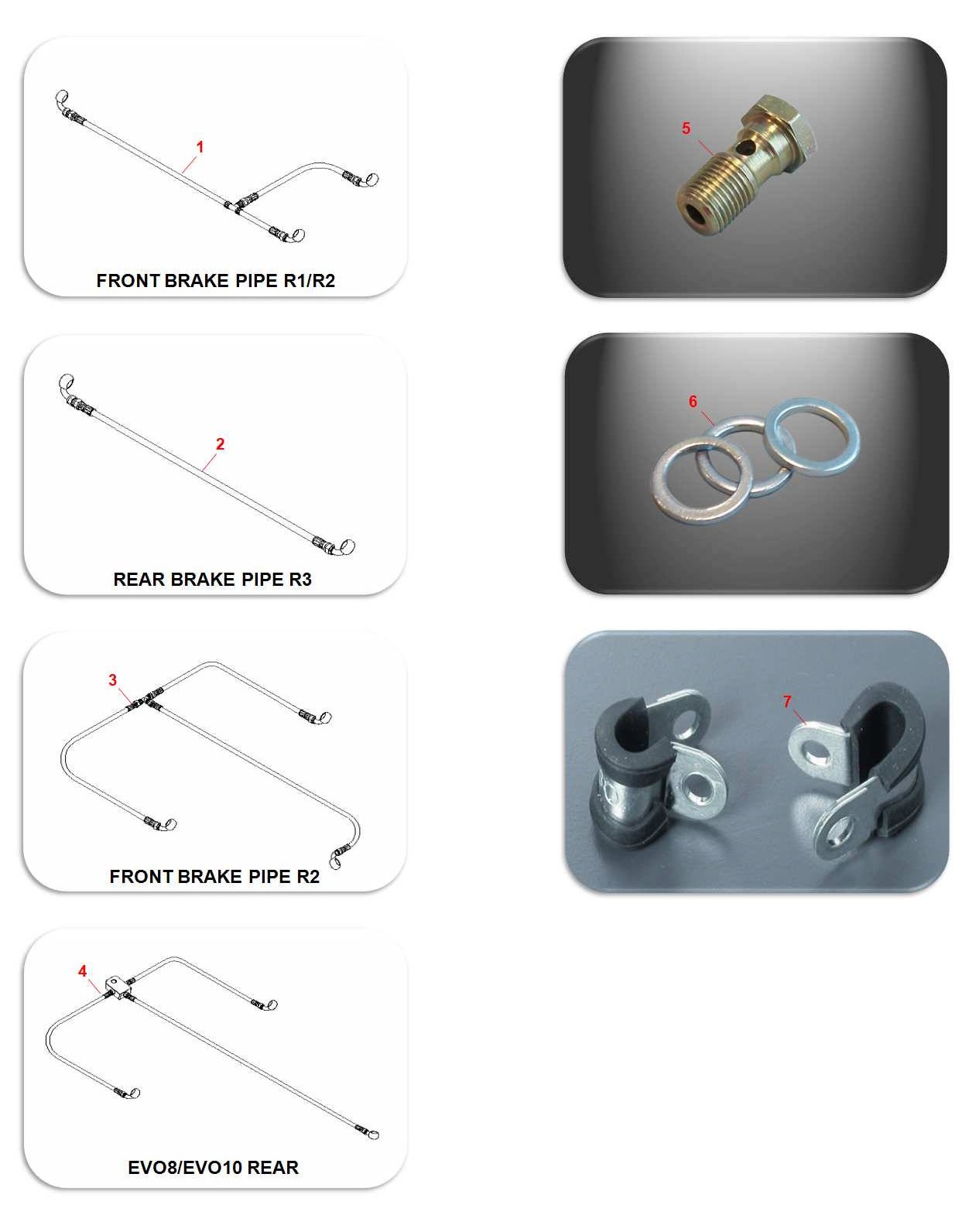 BRAKE PIPES ACCESSORIES