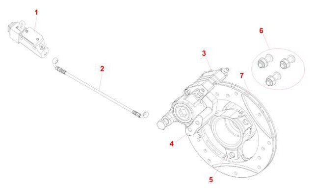 BRAKE SYSTEM MINIKART BABYKART 