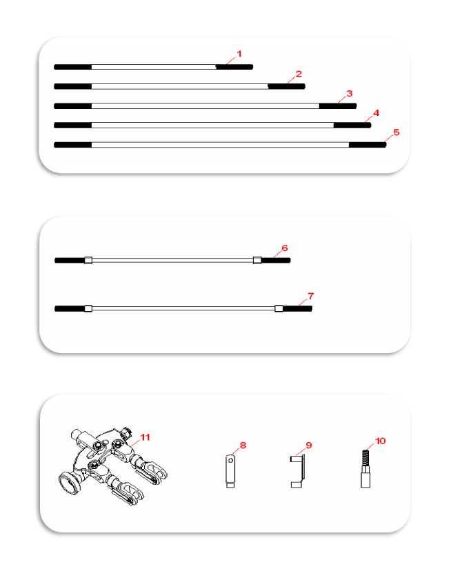 BRAKE TIE RODS SAFETY CABLES ACCESSORIES
