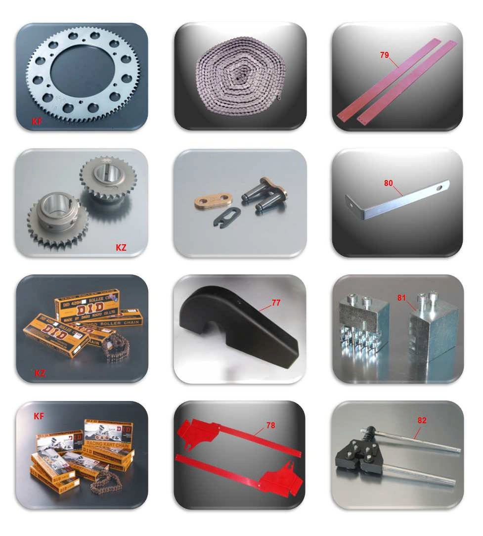 CHAINS SPROCKETS ACCESSORIES