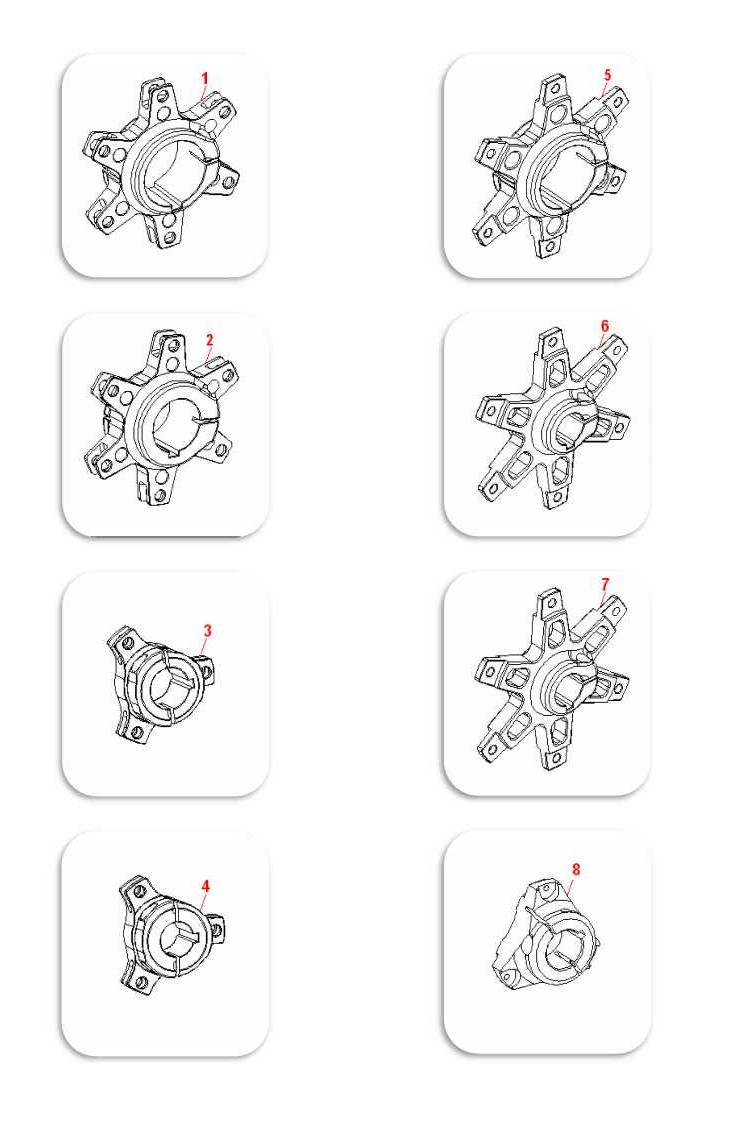 DISC SUPPORT SPROCKET SUPPORT