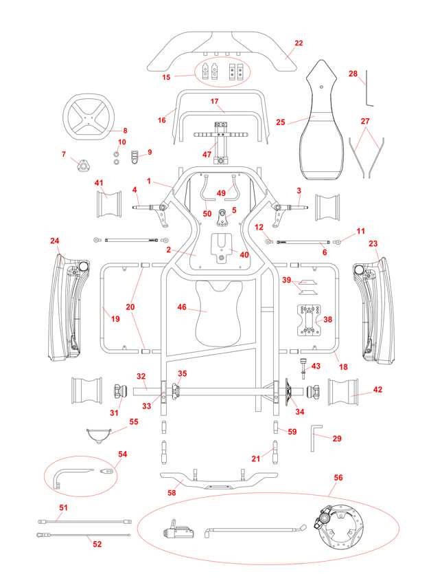 SPEEDY MINIKART WHEEL BASE 1010 AXLE 25